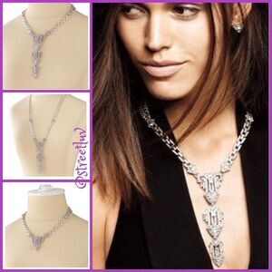 Stella & Dot Casablanca Silver Pendant Versatile Necklace